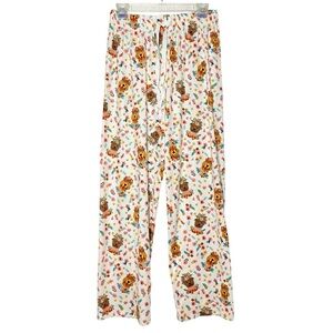 Mia Charro Dog Pants Womens Size Small Pjs Pajama Lounge Wear Floral Print